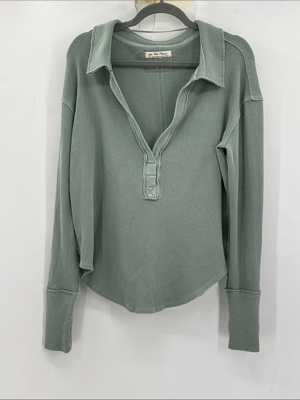 We The Free Free People Anakin Thermal Size Small Mint Green - Picture 2 of 6
